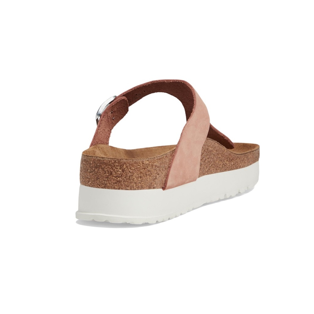 Birkenstock® Papillio Gizeh Platform Sandal - Nubuck. - Picture 4 of 11